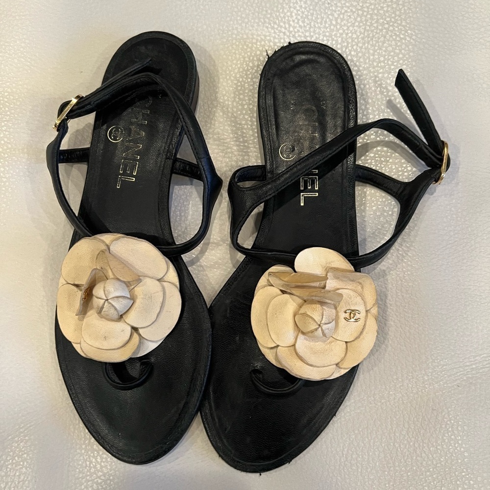 Chanel Women’s Strap Leather Sandals